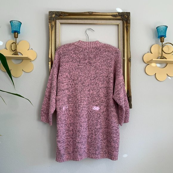 Retro Sam & Max Slouchy Pink Sweater - Picture 2 of 3